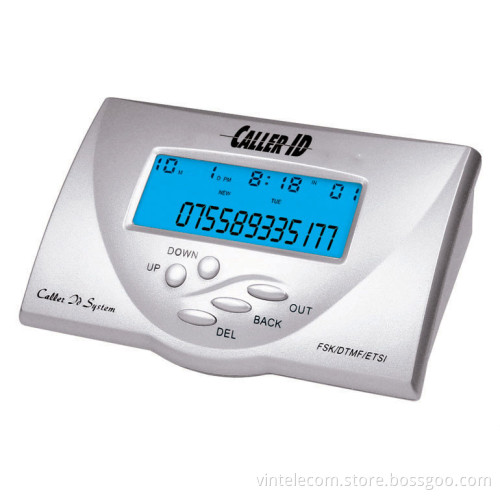 High quality DTMF/FSK Caller ID Box with 2 lines caller id display